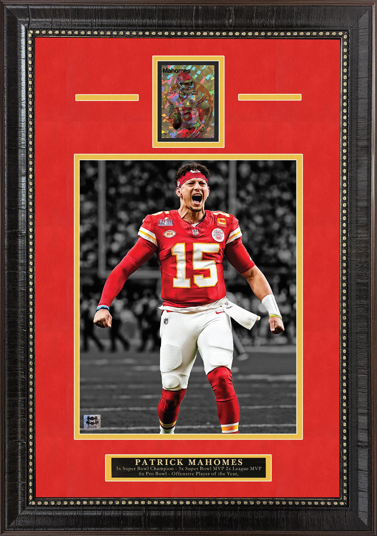 Patrick Mahomes - Kansas City Chiefs - with A Gold Refractor Card