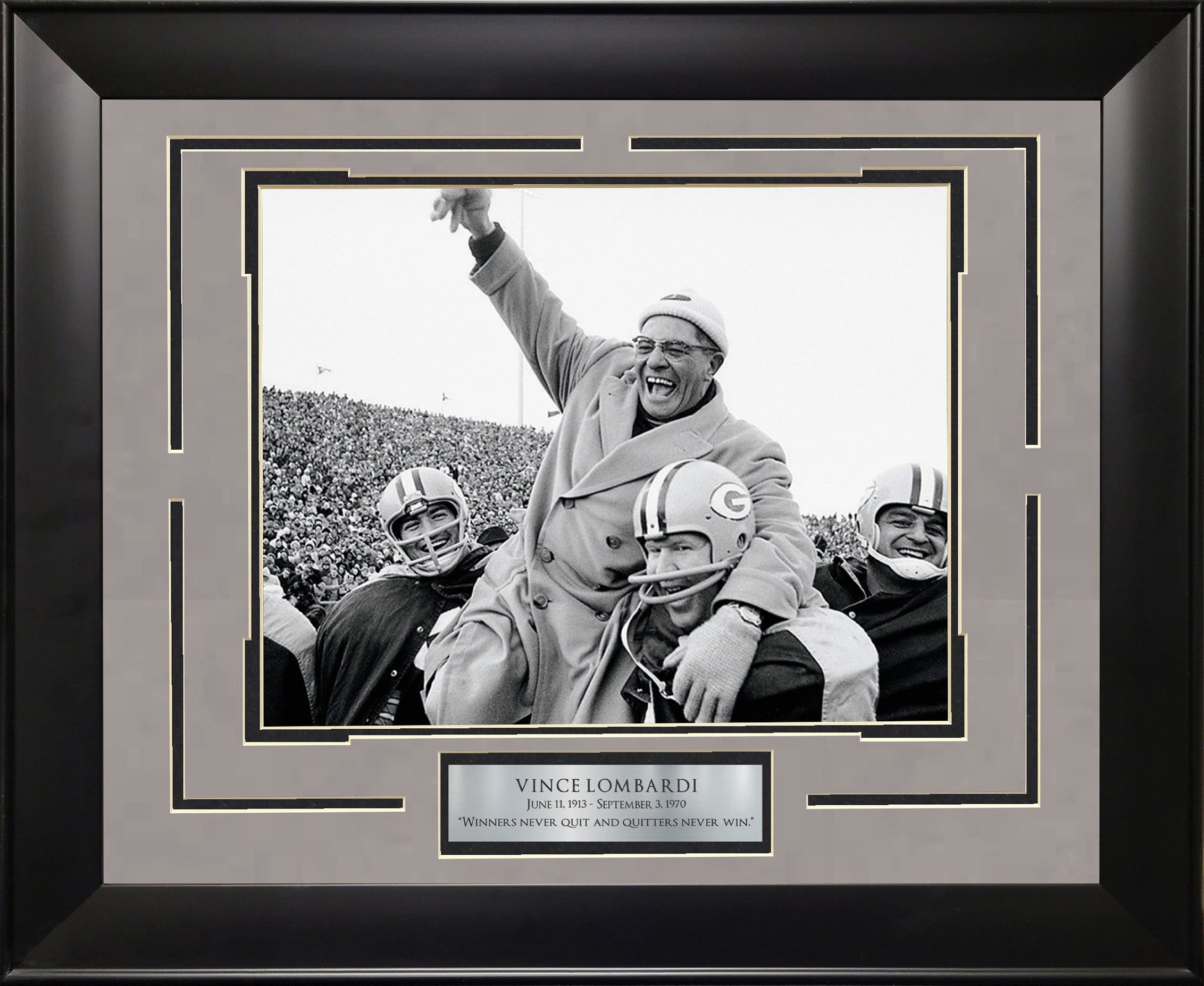 Vince Lombardi - Green Bay Packers - Winners Never Quit