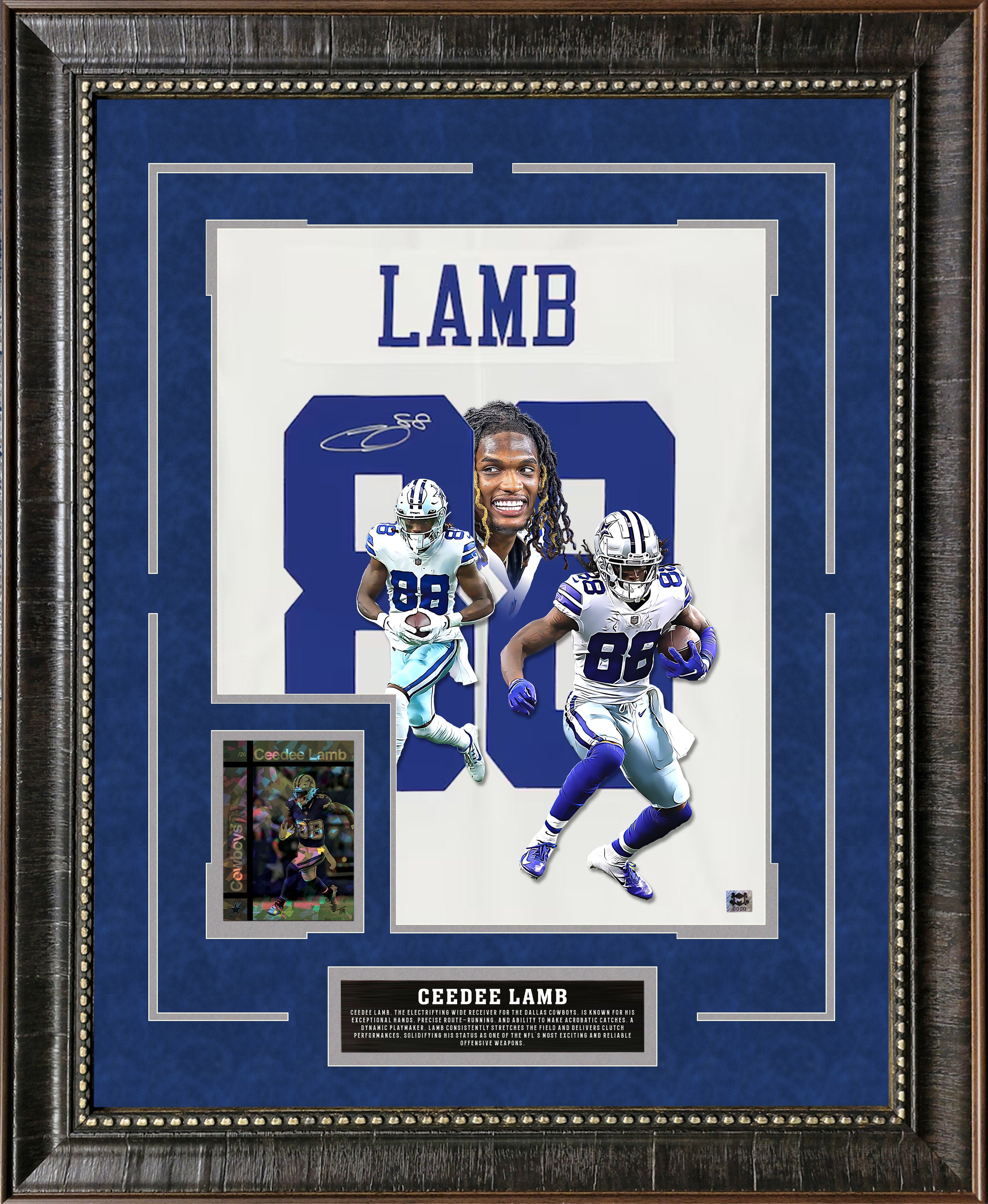 CeeDee Lamb - Dallas Cowboys - With LTD  Gold Refractor Card