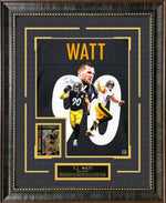 Load image into Gallery viewer, TJ Watt - Pittsburgh Steelers - with LTD Gold Refractor Card
