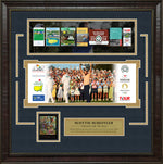 Load image into Gallery viewer, Scottie Scheffler LTD Gold Refractor Card &amp; Replica PGA Tour Tickets
