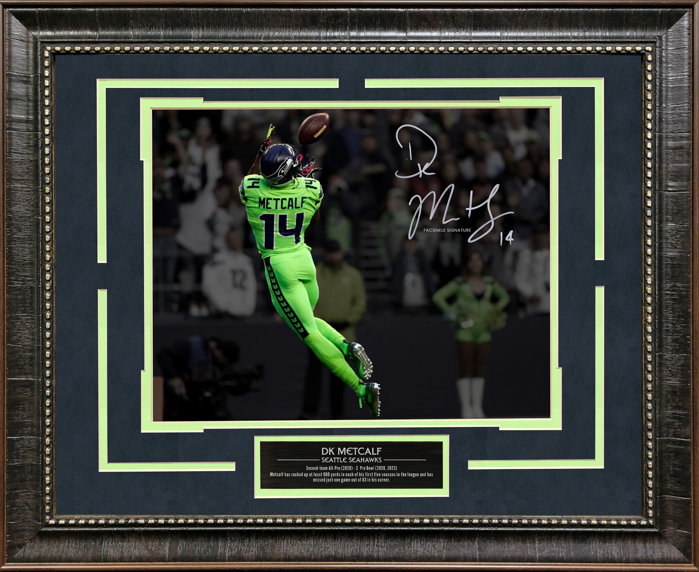 DK Metcalf - Seattle Seahawks with Facsimile Signature