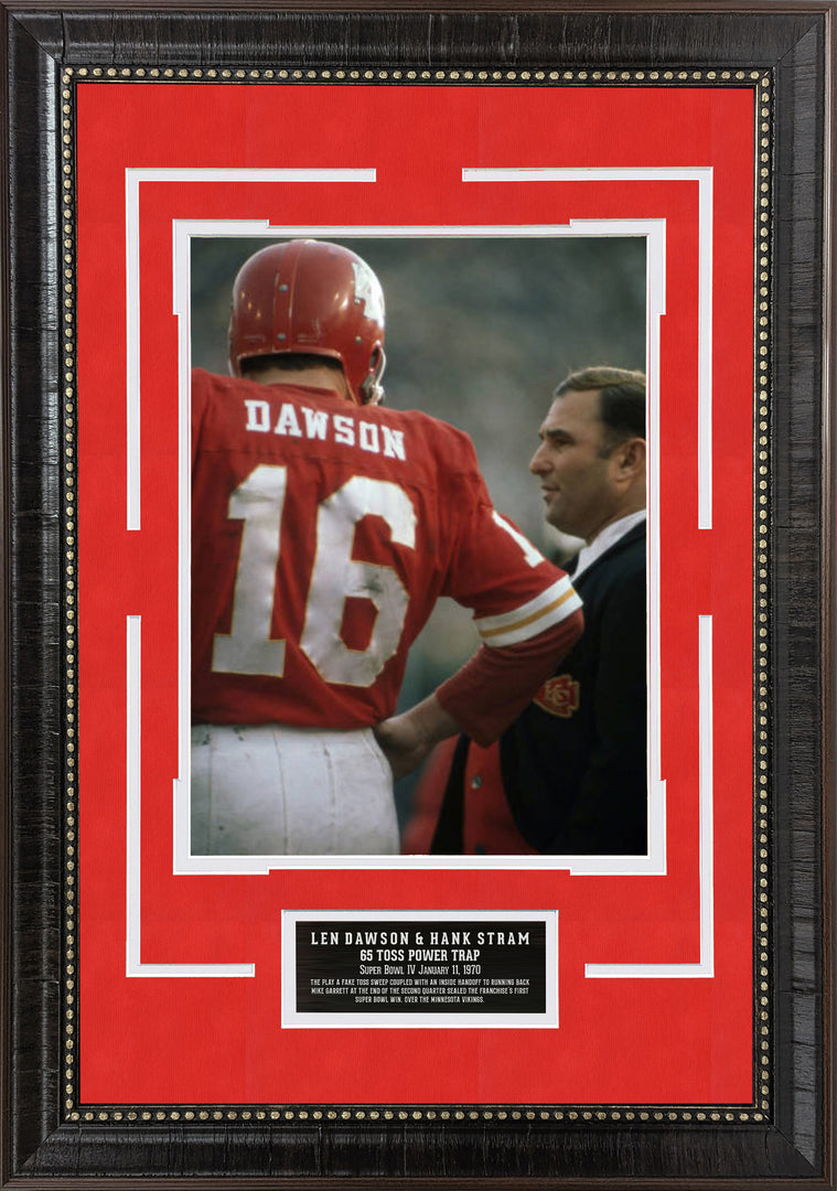 Len Dawson and Hank Stram - Kansas City Chiefs - 65 Toss Power Trap