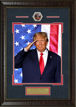 Load image into Gallery viewer, President Donald J Trump with a Commemorative Coin
