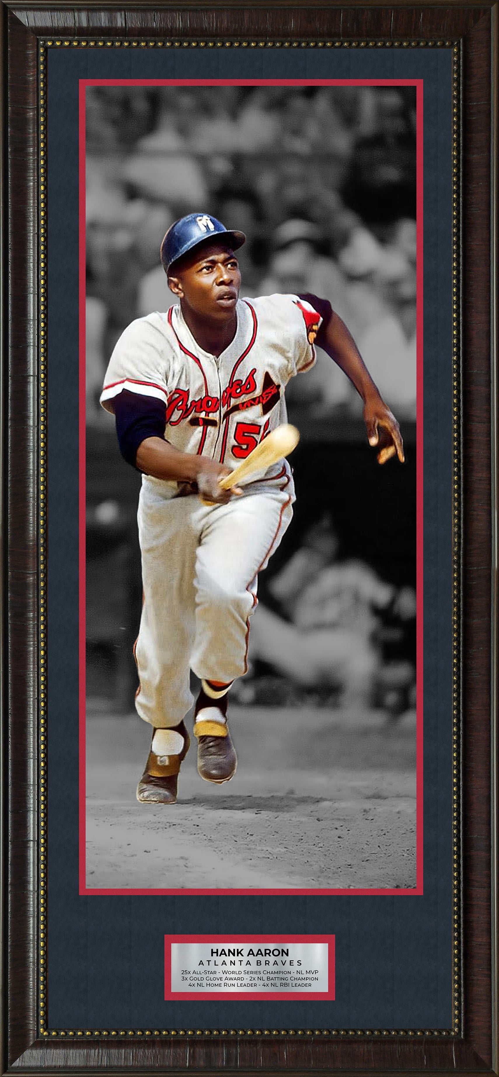 Hank Aaron - Atlanta Braves - Large Wall Decor