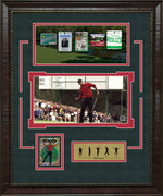 Load image into Gallery viewer, Tiger Woods - Masters Champion with Replica Master Passes &amp; Limited Gold Refractor Card
