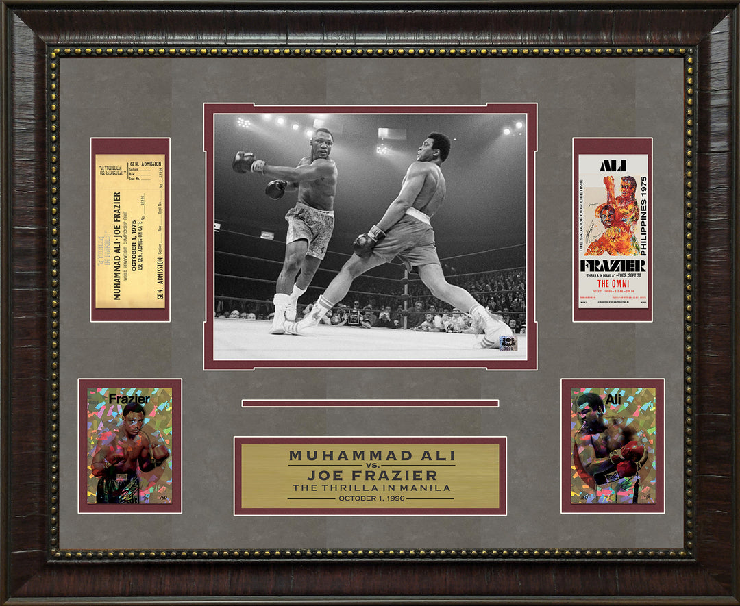 Ali vs Frazier with Replica Ticket and LTD GRF Cards