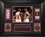 Load image into Gallery viewer, Michael Jordan &amp; Scottie Pippen with Rep Tickets and LTD GRF Cards
