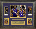 Load image into Gallery viewer, Shaquille O&#39;Neal &amp; Kobe Bryant - Los Angeles Lakers - With Replica Tickets and LTD GRF Cards
