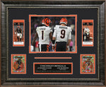 Load image into Gallery viewer, Joe Burow and JaMarr Chase - Cincinnati Bengals - With Replica Tickets and two LTD GRF Card
