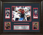 Load image into Gallery viewer, Tom Brady and Rob Gronkowski - New England Patriots - with Replica Tickets and LTD GRF Cards
