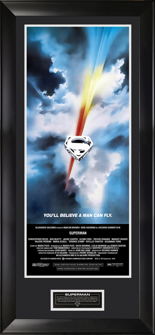 Superman 1978 Movie Poster Replica - Large Wall Decor