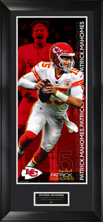 Load image into Gallery viewer, Patrick Mahomes - Kansas City Chiefs - Spotlight with Facsimile Signature on Large Wall Decor
