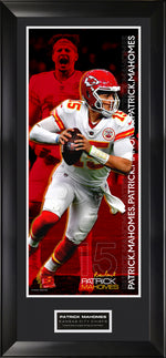 Load image into Gallery viewer, Patrick Mahomes - Kansas City Chiefs - Spotlight with Facsimile Signature on Large Wall Decor
