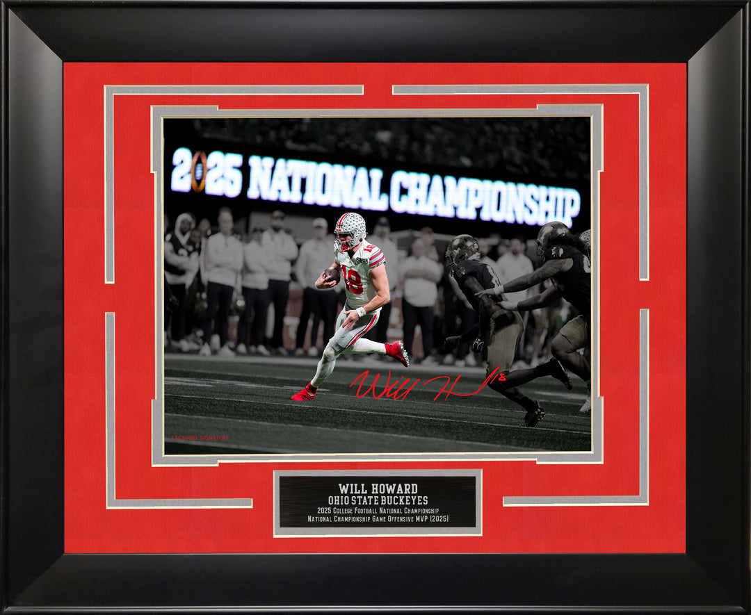 Will Howard - Ohio State Buckeyes - Spotlight with Facsimile Signature