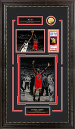 Load image into Gallery viewer, Michael Jordan - Chicago Bulls - with Replica NBA Ticket and Commemorative Coin
