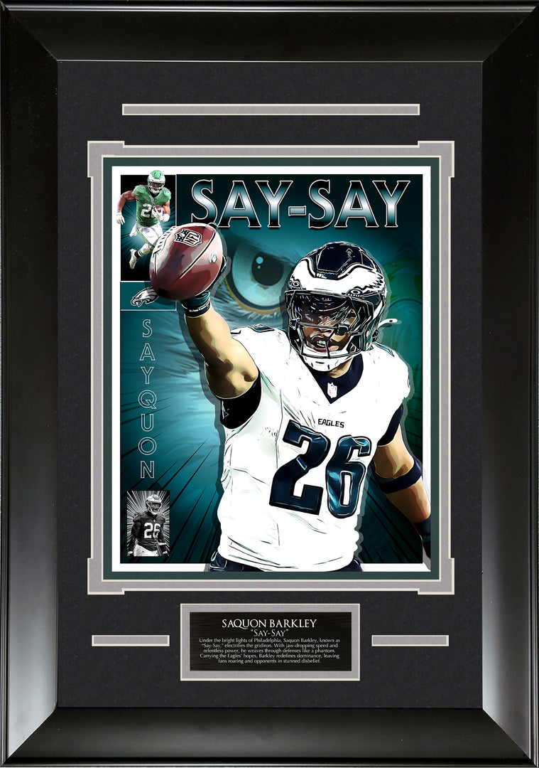 Saquon Barkley  - Philadelphia Eagles - Comic Art by Thomas Maxwell