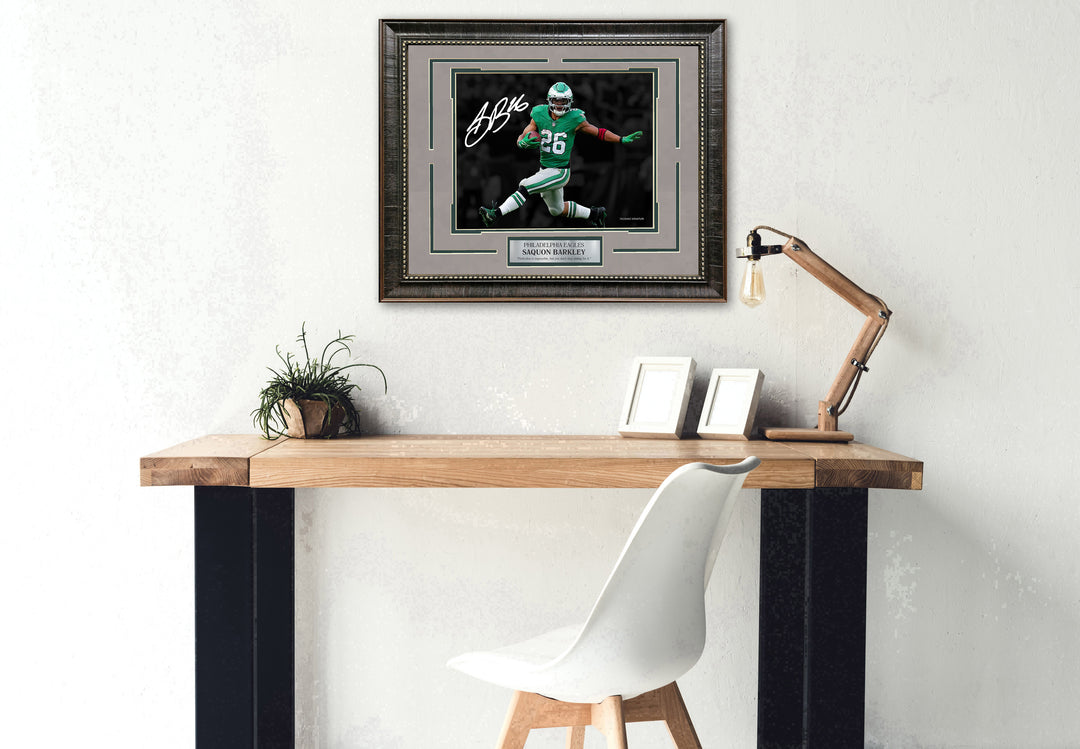 Saquon Barkley - Philadelphia Eagles - Spotlight with Facsimile Signature