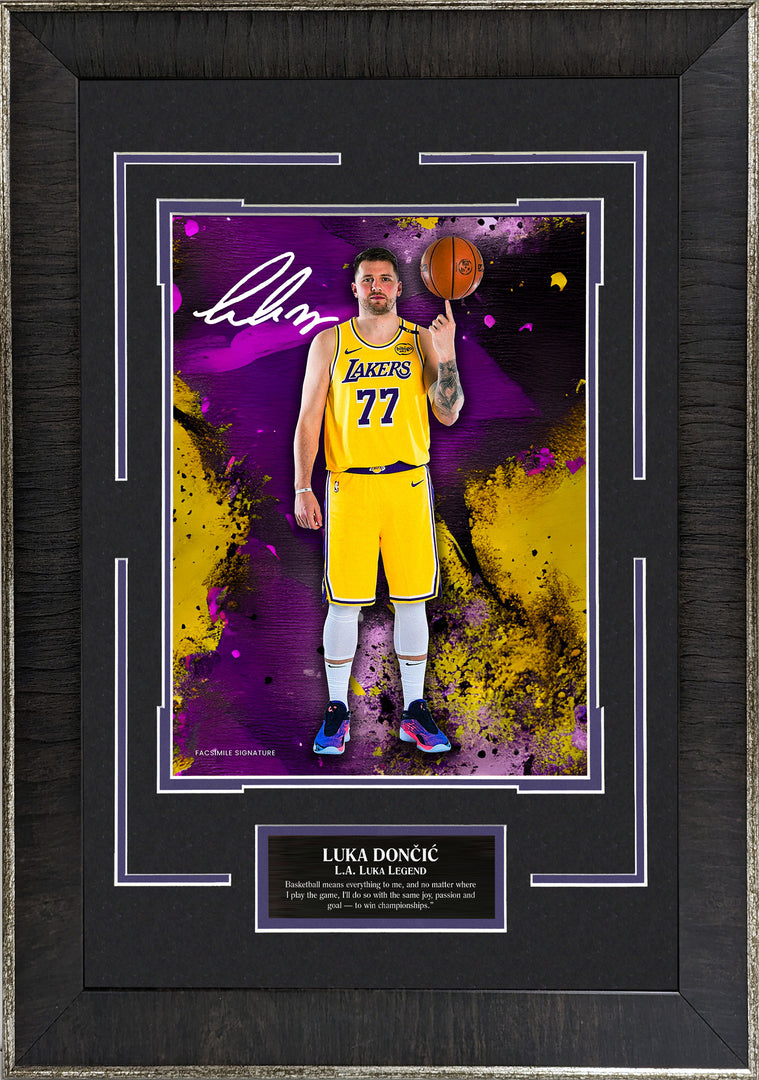 Luka Dončić - Los Angeles Lakers with Facsimile Signature