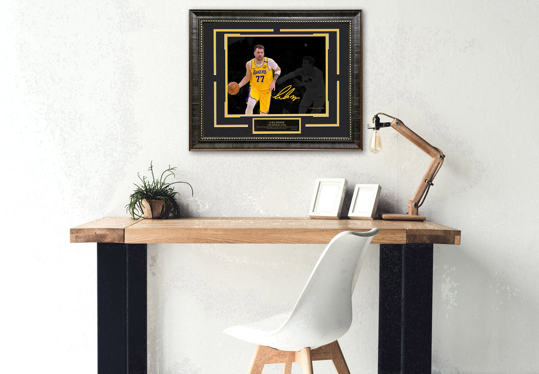 Luka Doncic - Los Angeles Lakers - Spotlight with Facsimile Signature