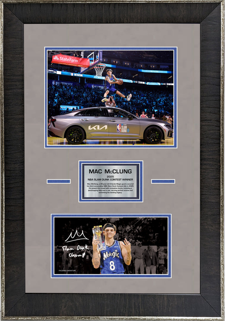 Mac McClung - 2025 Slam Dunk Contest with Facsimile Signature