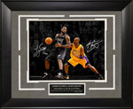 Load image into Gallery viewer, Lebron James vs. Kobe Bryant - Spotlight with Facsimile Signature
