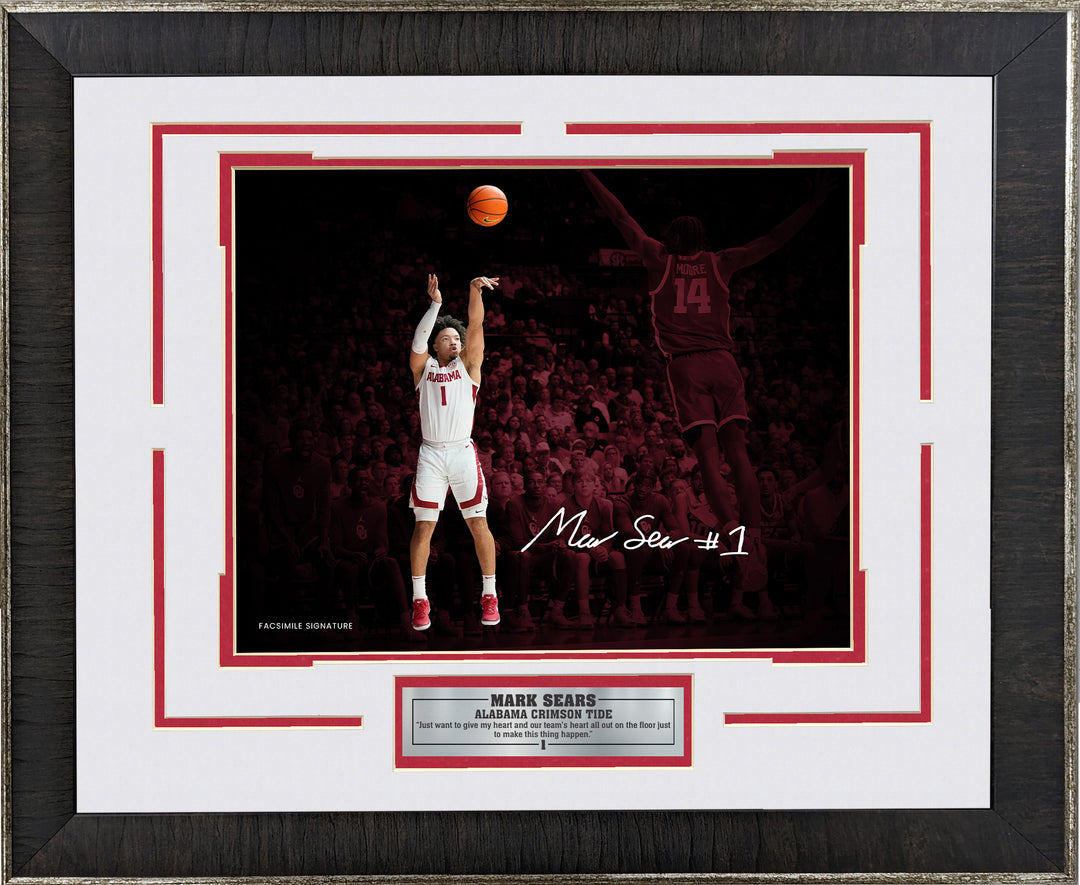 Mark Sear - Alabama Crimson Tide - Spotlight with Facsimile Signature