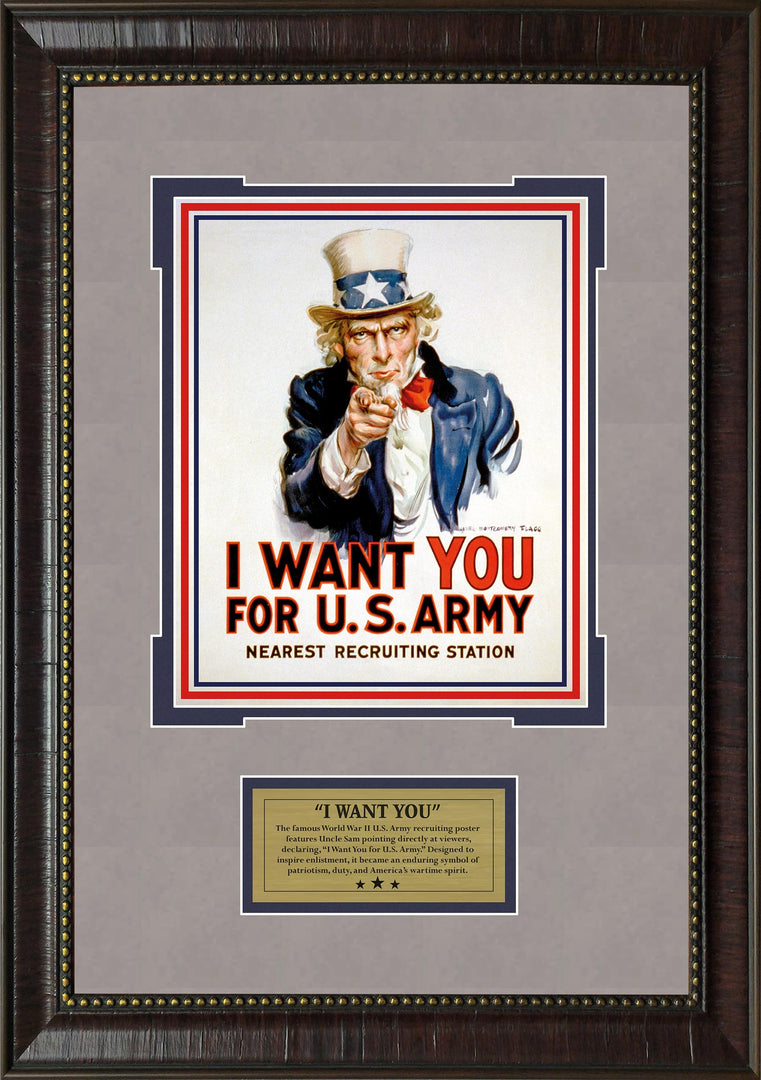 I Want You - Uncle Sam - Replica WW2 Poster