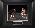 Load image into Gallery viewer, Michael Jordan vs. Allen Iverson - Spotlight with Facsimile Signatures
