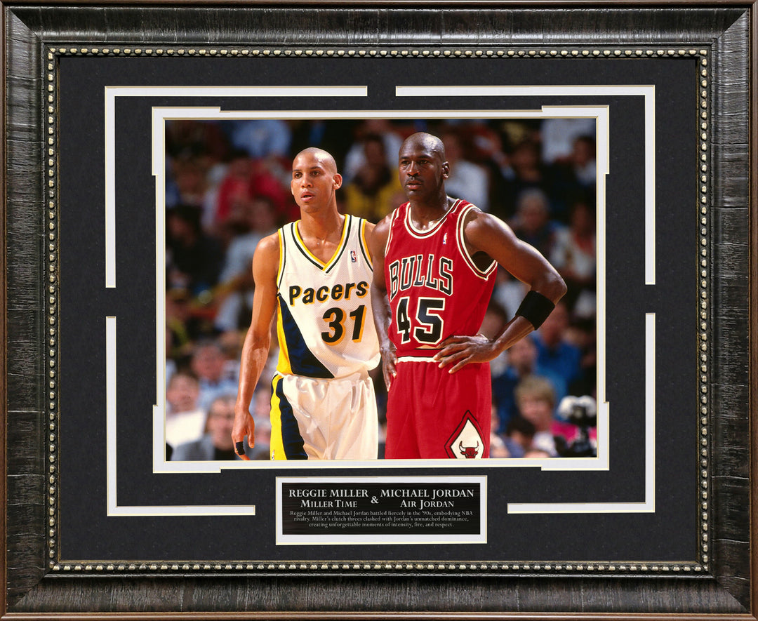 Reggie Miller and Michael Jordan