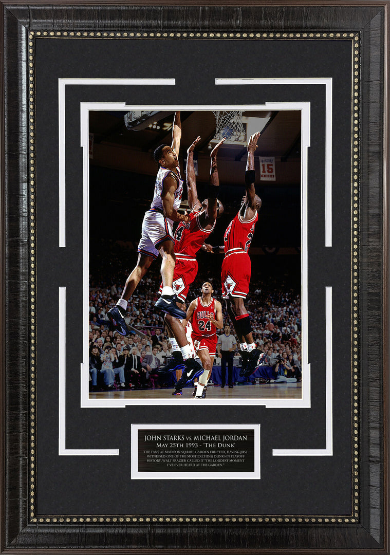 John Starks - New York Knicks - Dunk on Michael Jordan
