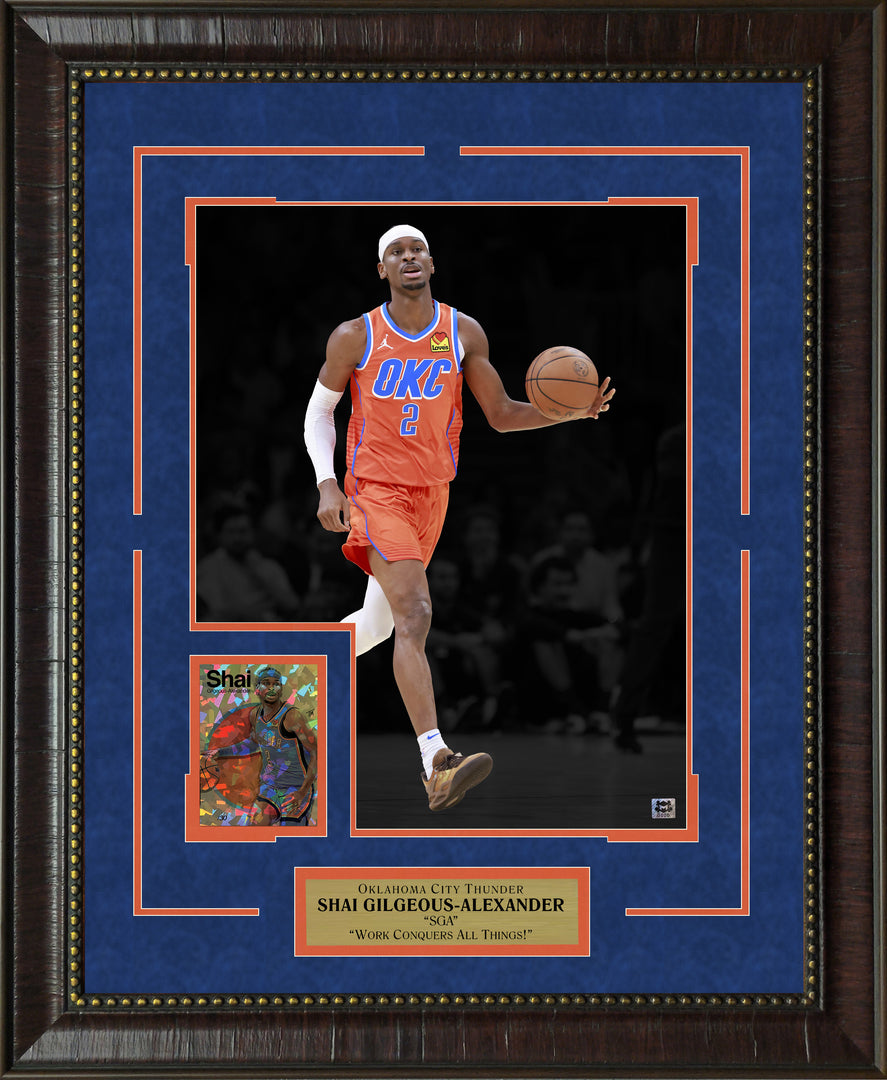 Shai Alexander - Oklahoma City Thunder with Limited Gold Refractor Card Card