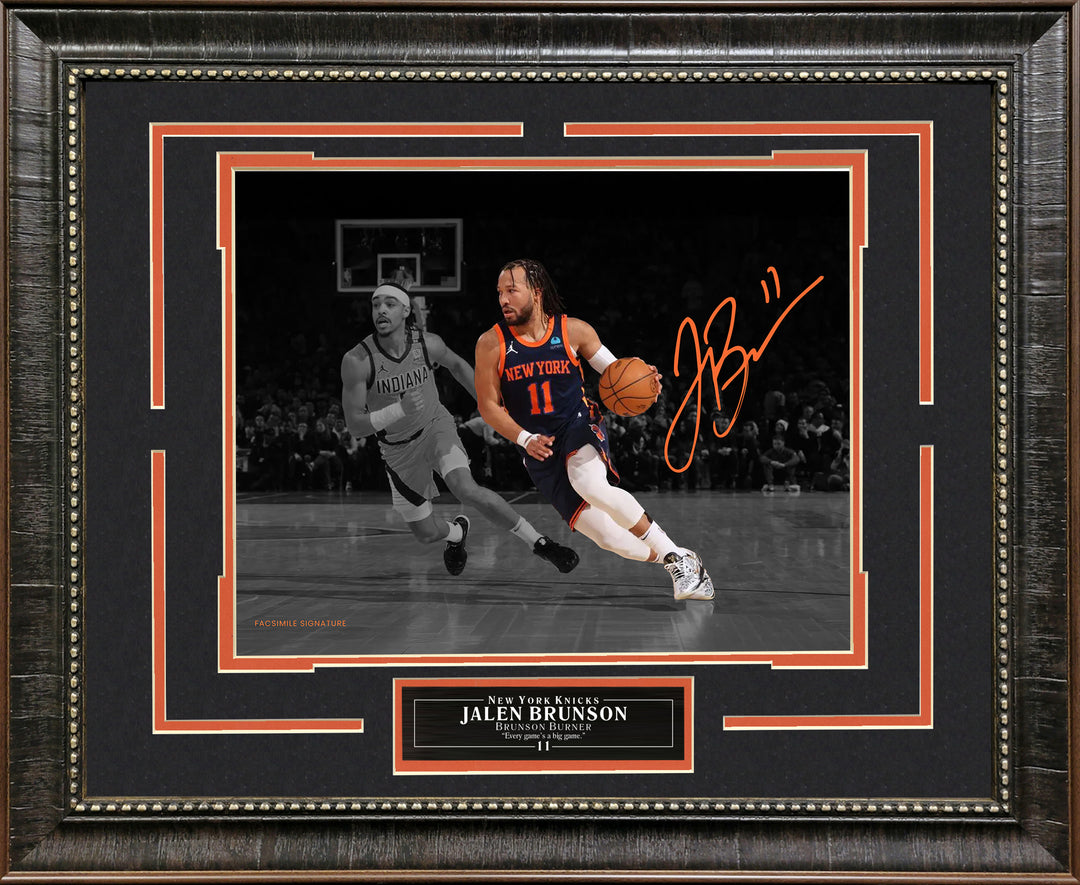 Jalen Brunson - New York Knicks - Spotlight with Facsimile Signature