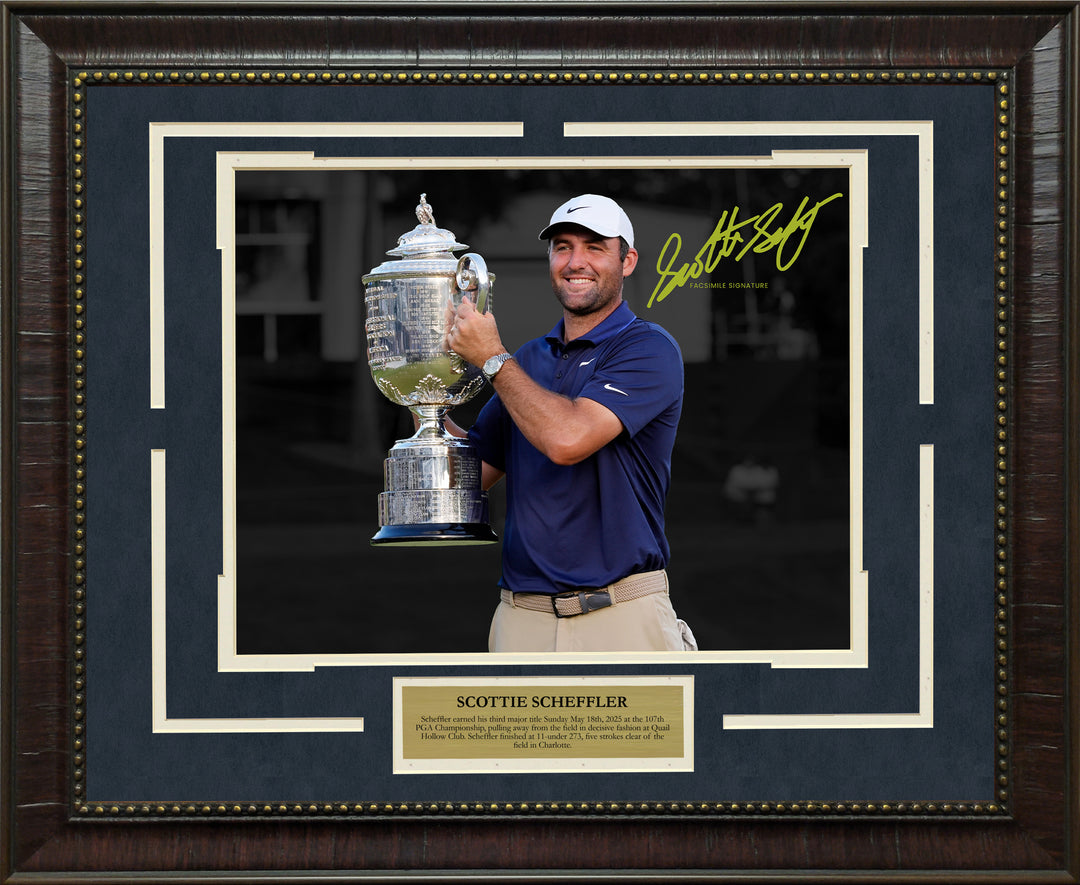 Scottie Scheffler - 2025 PGA Championship Trophy - Spotlight with Facsimile Signature