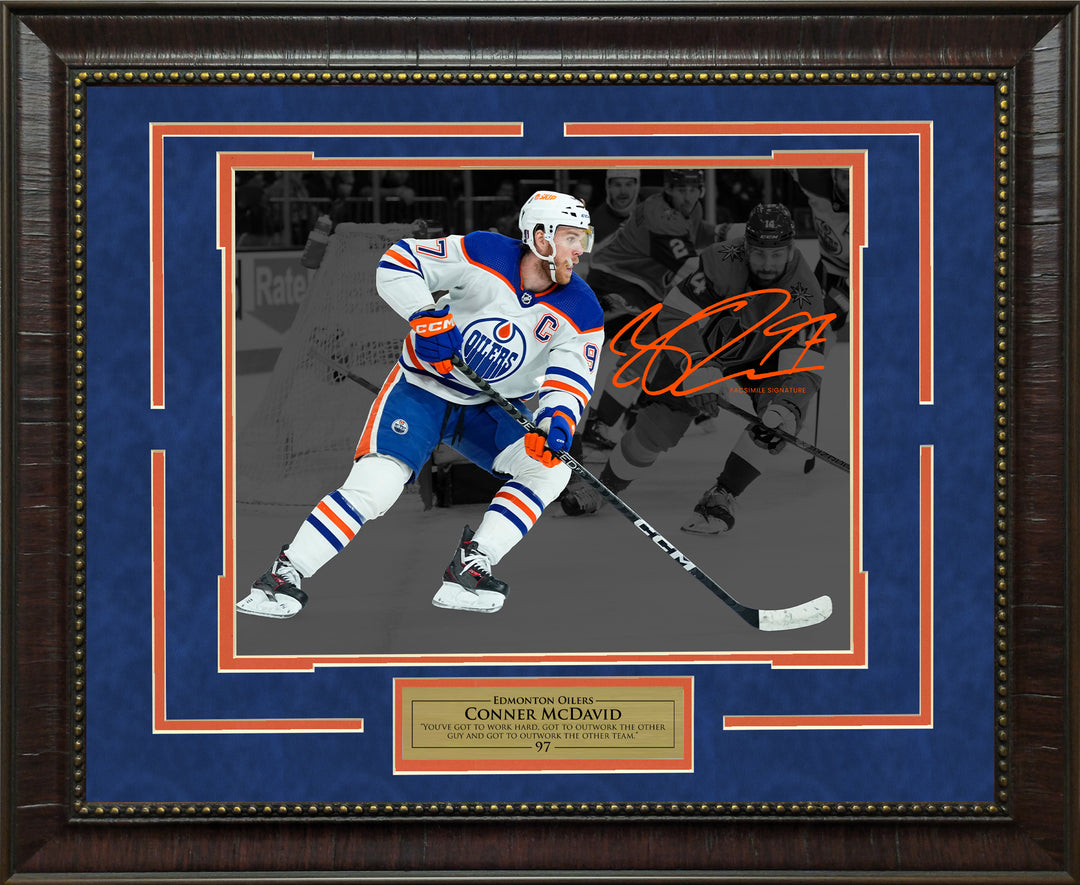 Conner McDavid - Edmonton Oilers - Spotlight with Facsimile Signature