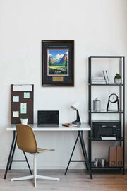 Glacier National Park Retro Art