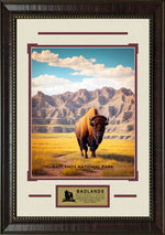 Load image into Gallery viewer, Badlands National Park Retro Art
