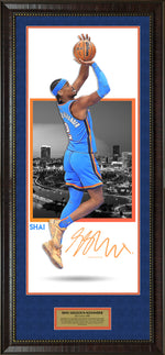Load image into Gallery viewer, Shai Gilgeous-Alexander - Oklahoma City Thunder - Large Wall Decor with Facsimile Signature
