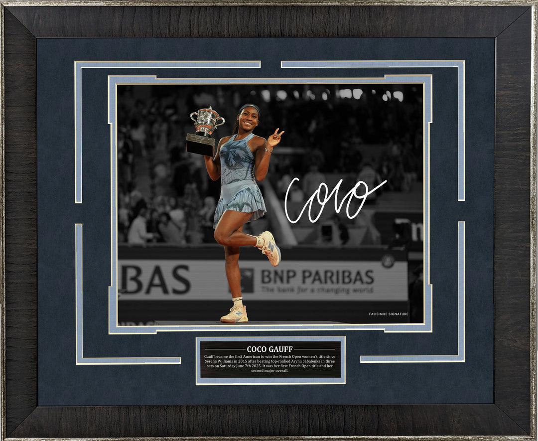 Coco Gauff - Spotlight with Facsimile Signature