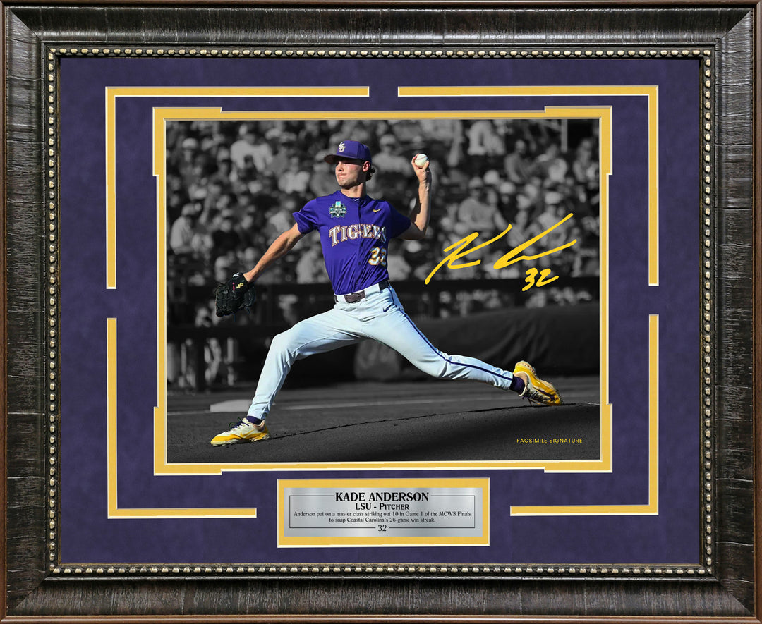 Kade Anderson - LSU - Spotlight with Facsimile Signature