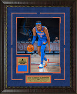 Load image into Gallery viewer, Shai Gilgeous-Alexander – Oklahoma City Thunder – Licensed Jersey Swatch Framed Display
