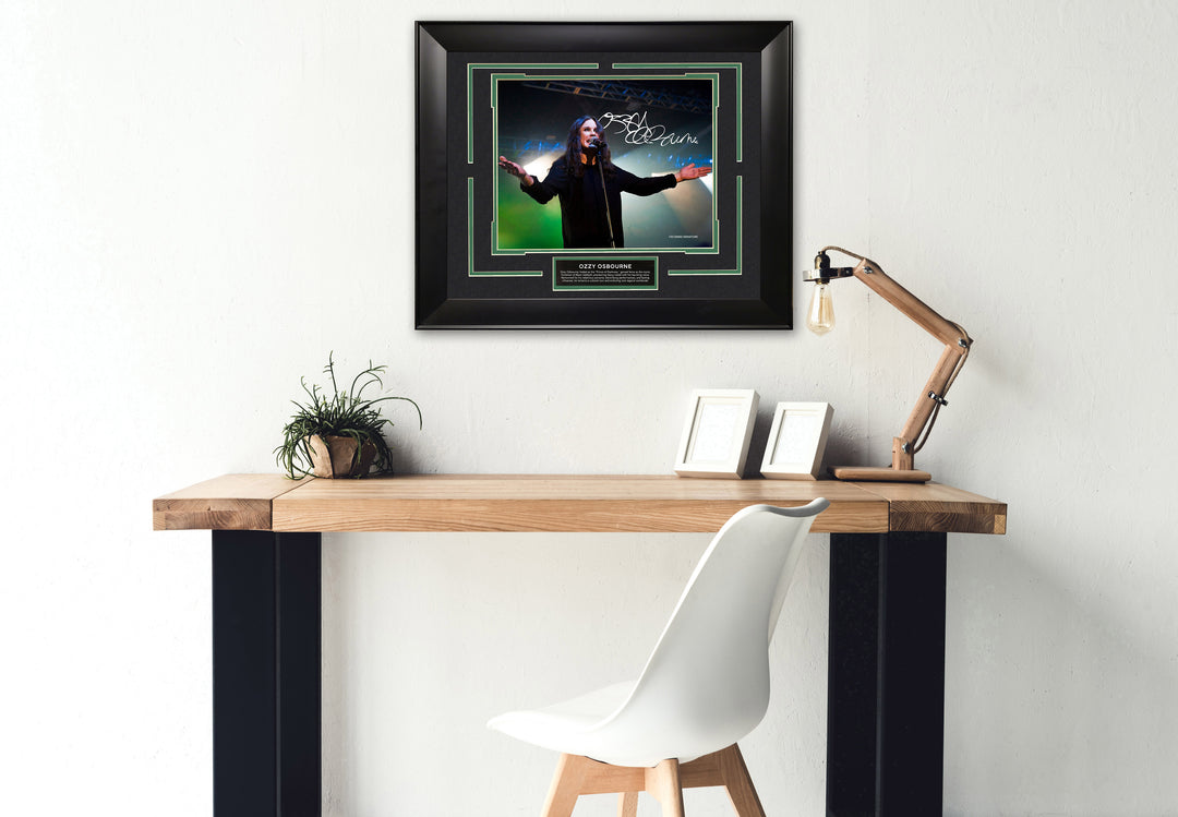 Ozzy Osbourne with Facsimile Signature