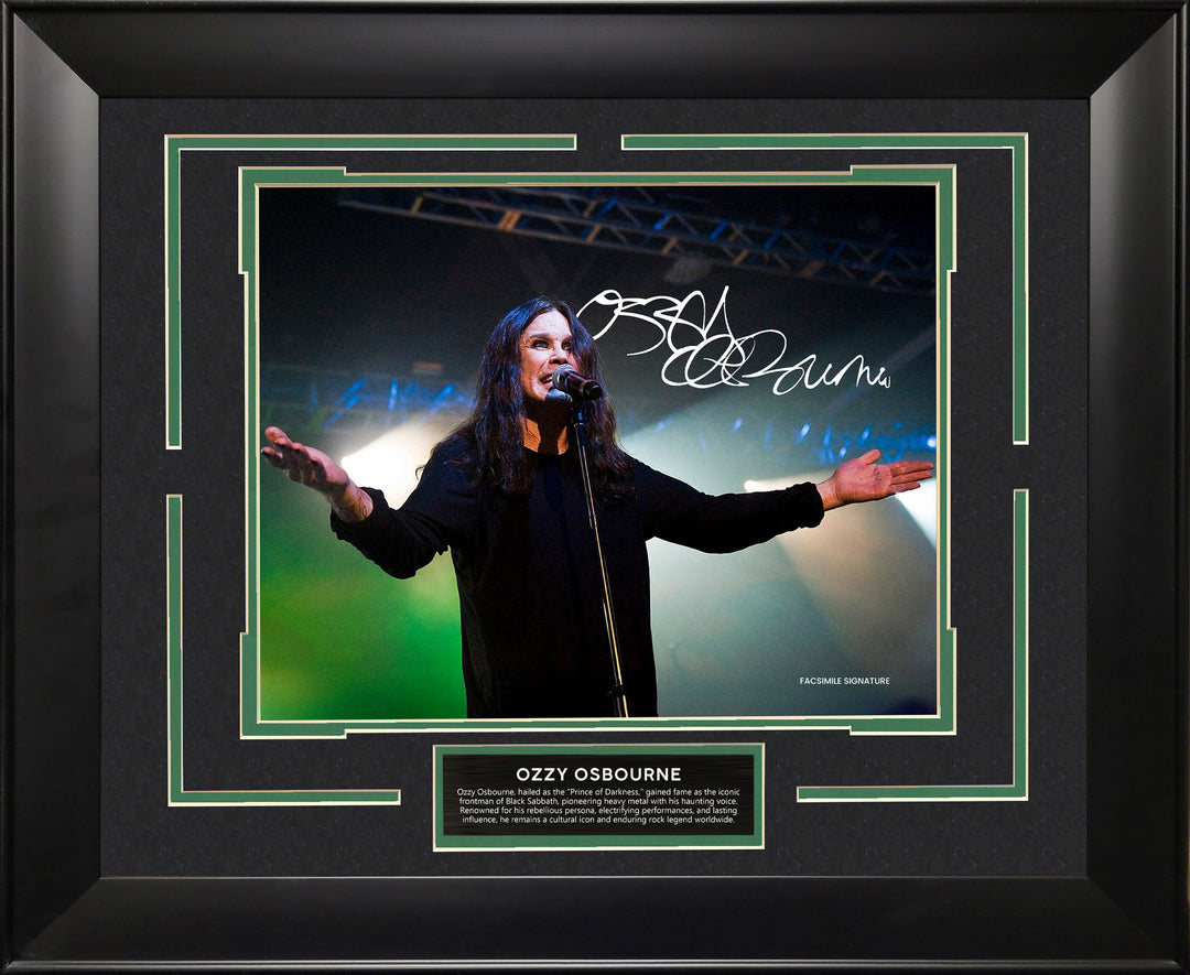Ozzy Osbourne with Facsimile Signature