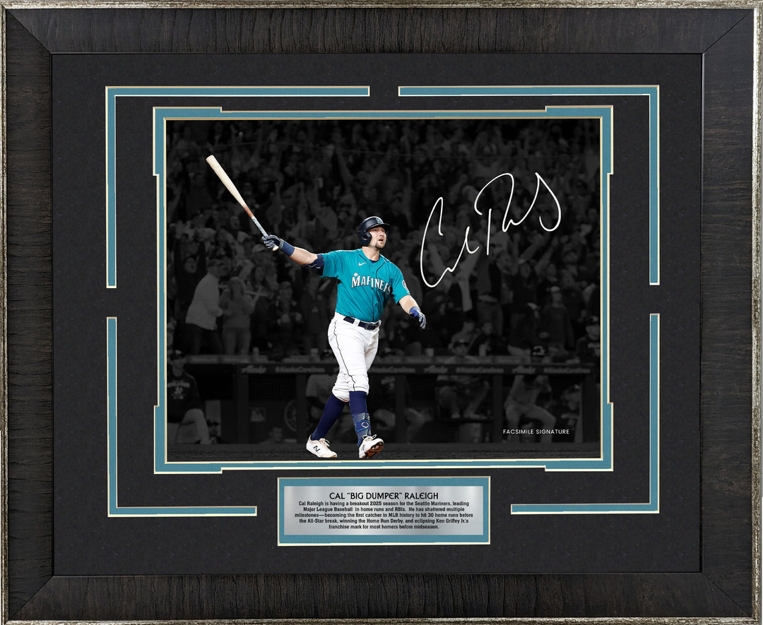 Cal Raleigh - Seattle Mariners - with Facsimile Signature