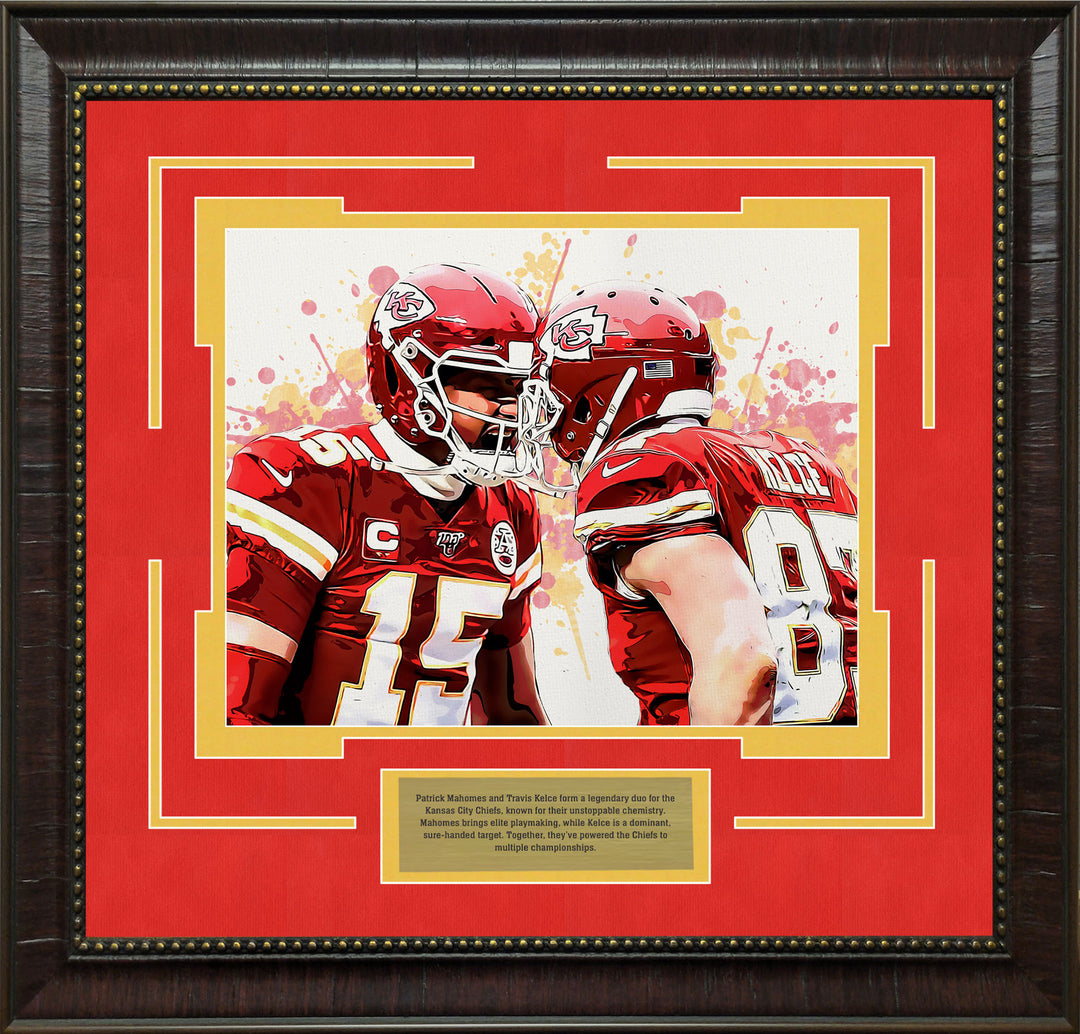 Patrick Mahomes & Travis Kelce - Kansas City Chiefs Art