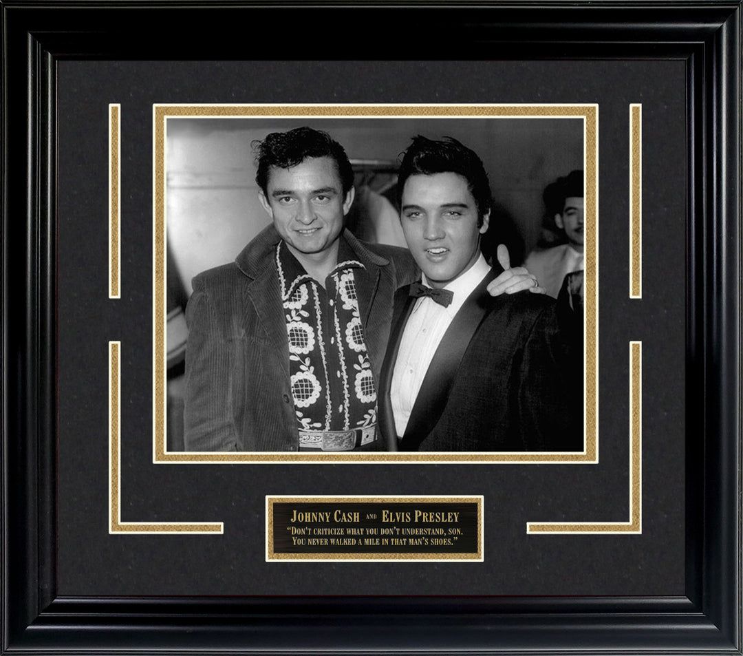 Johnny Cash and Elvis Presley