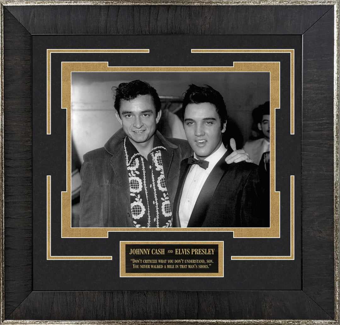 Johnny Cash and Elvis Presley