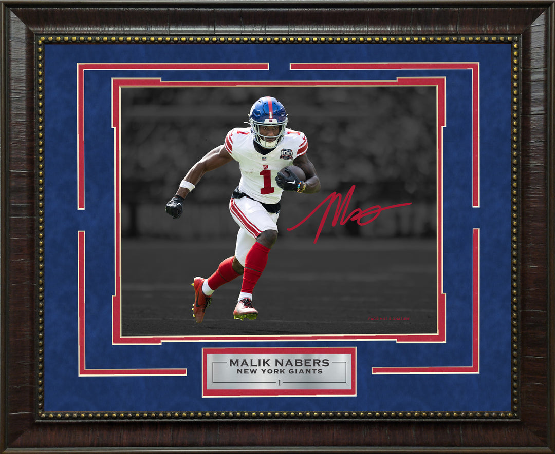 Malik Nabers - New York Giants - Spotlight with Facsimile Signature