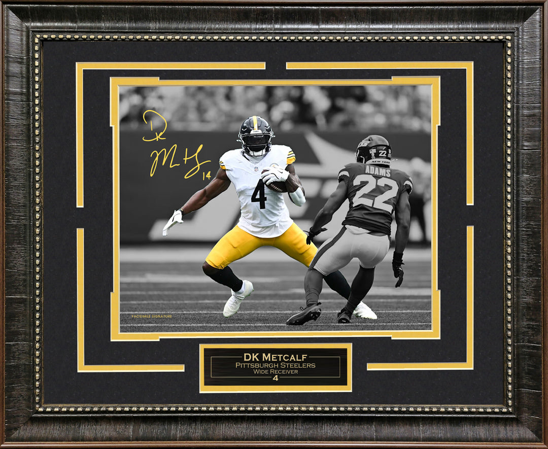 DK Metcalf - Pittsburgh Steelers - Spotlight with Facsimile Signature