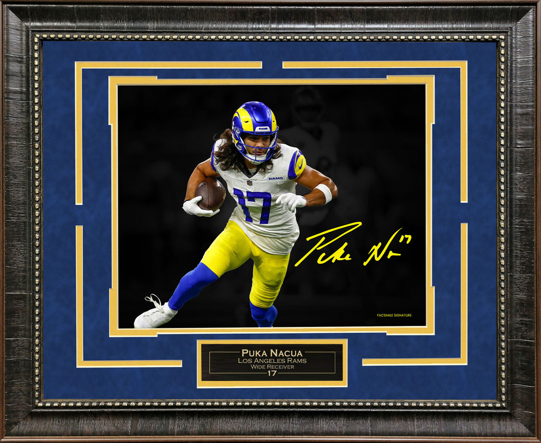 Puka Nacua - Los Angeles Rams - Spotlight with Facsimile Signature